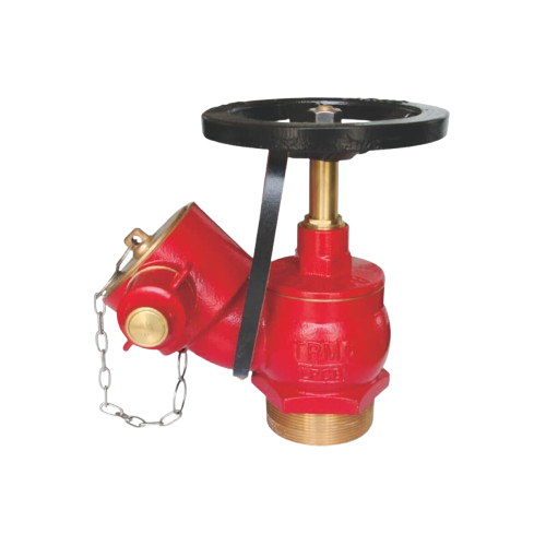 Oblique Landing Valve, Male Threaded Inlet